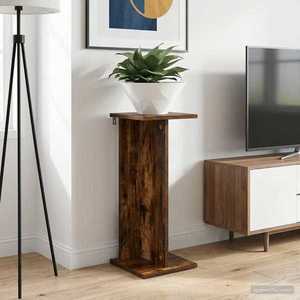 vidaXL Suport pentru plante Stejar Afumat 25 x 25, 5 x 60, 5 cm imagine
