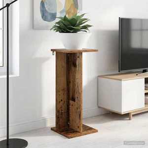 vidaXL Suport pentru plante Lemn vechi 25 x 25, 5 x 60, 5 cm imagine