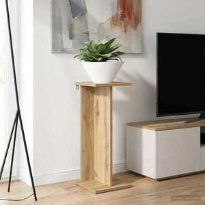 vidaXL Suport pentru plante 2 pcs Stejar Artizanal 25 x 25, 5 x 60, 5 cm imagine