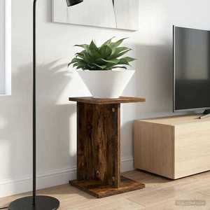 vidaXL Suport pentru plante Stejar Afumat 25 x 25, 5 x 40, 5 cm imagine