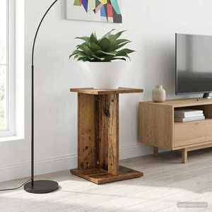 vidaXL Suport pentru plante Lemn vechi 25 x 25, 5 x 40, 5 cm imagine