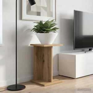 vidaXL Suport pentru plante Stejar Artizanal 25 x 25, 5 x 40, 5 cm imagine