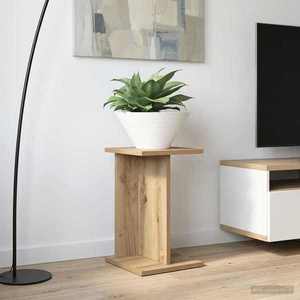 vidaXL Suport pentru plante 2 pcs Stejar Artizanal 25 x 25, 5 x 40, 5 cm imagine