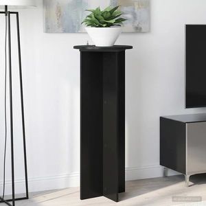 vidaXL Suport pentru plante 2 pcs Negru Ø40 x 100 cm Lemn prelucrat imagine