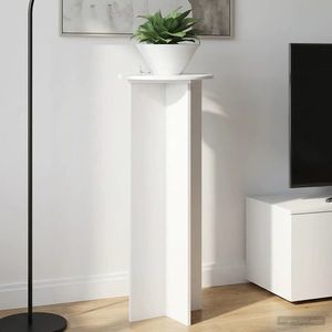 vidaXL Suport pentru plante 2 pcs Alb foarte lucios Ø40 x 100 cm imagine