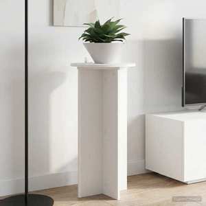 vidaXL Suport pentru plante 2 pcs Alb Ø40 x 80 cm Lemn prelucrat imagine