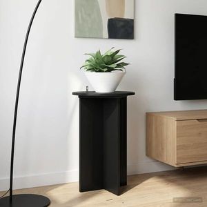 vidaXL Suport pentru plante 2 pcs Negru Ø40 x 60 cm Lemn prelucrat imagine