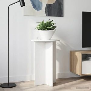 vidaXL Suport pentru plante 2 pcs Alb foarte lucios Ø40 x 60 cm imagine