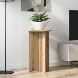 vidaXL Suport pentru plante 2 pcs Stejar Artizanal Ø40 x 60 cm imagine