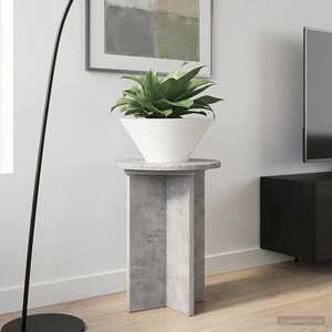vidaXL Suport pentru plante 2 pcs Gri Beton Ø29, 5 x 40 cm imagine