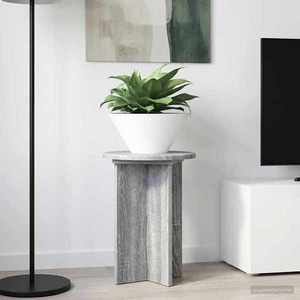 vidaXL Suport pentru plante 2 pcs Sonoma gri Ø29, 5 x 40 cm imagine