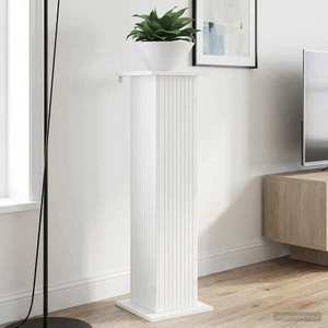vidaXL Suport pentru plante 2 pcs Alb 30, 5 x 30 x 100, 5 cm imagine