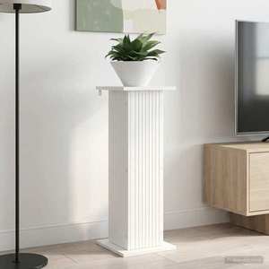 vidaXL Suport pentru plante 2 pcs Alb 30, 5 x 30 x 80, 5 cm imagine