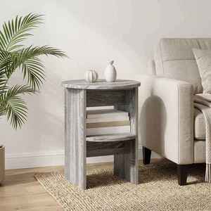 vidaXL Dulap lateral Sonoma gri Ø40 x 50 cm Lemn prelucrat imagine