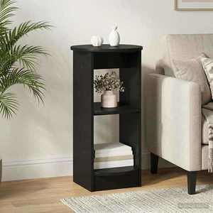 vidaXL Dulap lateral Negru Lemn prelucrat imagine