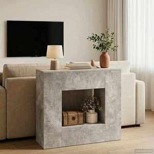 vidaXL Gri Beton 82 x 29 x 74 cm imagine