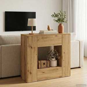 vidaXL Stejar Artizanal 82 x 29 x 74 cm imagine