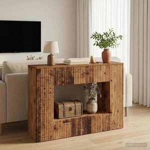 vidaXL Masă de consolă Lemn vechi 101 x 29 x 74 cm Lemn prelucrat imagine