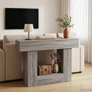 vidaXL Sonoma gri 101 x 30 x 74 cm imagine