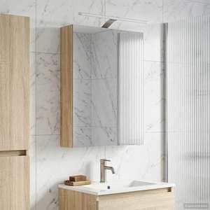 vidaXL Dulap cu oglindă pentru baie Stejar Sonoma 50 x 14, 5 x 70 cm imagine