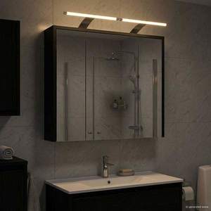 vidaXL Dulap cu oglindă pentru baie Stejar Negru 63, 5 x 16 x 62, 5 cm imagine
