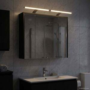 vidaXL Dulap cu oglindă pentru baie Stejar Negru 73, 5 x 16 x 62, 5 cm imagine
