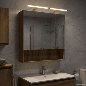 vidaXL Dulap cu oglindă pentru baie Stejar artizanal 60 x 14.5 x 70 cm imagine