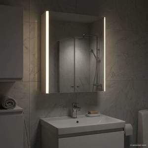 vidaXL Dulap cu oglindă pentru baie Alb 53, 5 x 15, 5 x 70 cm imagine