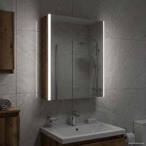 vidaXL Dulap cu oglindă pentru baie Lemn vechi 53, 5 x 15, 5 x 70 cm imagine