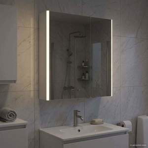 vidaXL Dulap cu oglindă pentru baie Alb 63, 5 x 15, 5 x 70 cm imagine