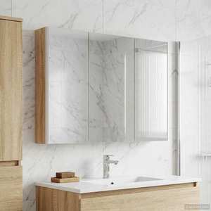 vidaXL Dulap cu oglindă pentru baie Stejar Sonoma 103, 5 x 15, 5 x 70 cm imagine