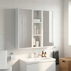 vidaXL Dulap de perete pentru baie Alb 20 x 14 x 70 cm Lemn prelucrat imagine