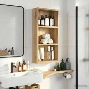 vidaXL Dulap de perete pentru baie Stejar artizanal 30 x 10 x 60, 5 cm imagine