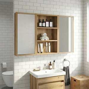 vidaXL Dulap de perete pentru baie Stejar artizanal 40 x 10 x 60, 5 cm imagine