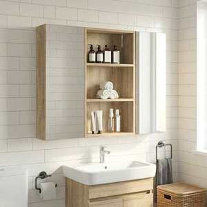 vidaXL Dulap de perete pentru baie Stejar Sonoma 40 x 14 x 70 cm imagine