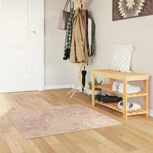 vidaXL Covor Runner MARSA Nisipiu 100 x 100 cm Poliester și PVC imagine