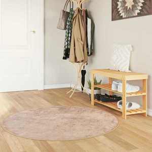vidaXL Covor Runner MARSA Nisipiu 120 x 120 cm Poliester și PVC imagine