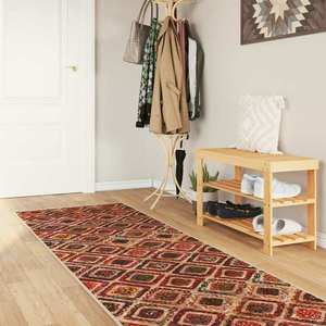 vidaXL Covor Runner MARSA Multicolour 80 x 450 cm Poliester și PVC imagine