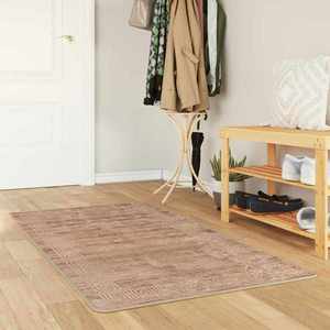 vidaXL Covor Runner MARSA Alb 100 x 150 cm Poliester și PVC imagine