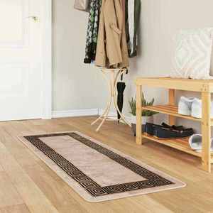 vidaXL Covor Runner MARSA Negru 50 x 150 cm Poliester și PVC imagine
