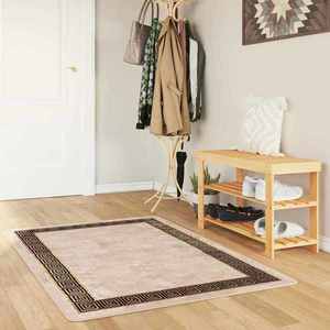 vidaXL Covor Runner MARSA Negru 80 x 100 cm Poliester și PVC imagine