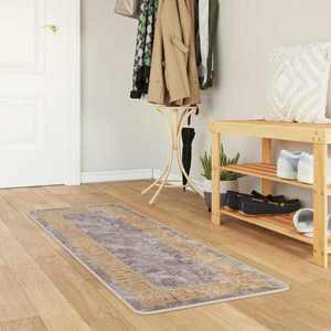 vidaXL Covor Runner MARSA Gri 50 x 100 cm Poliester și PVC imagine
