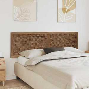 vidaXL Tăblie cap Pe perete natural 180 cm Lemn solid de tec imagine