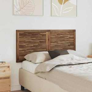 vidaXL Tăblie cap Pe perete natural 120 cm Lemn solid de tec imagine