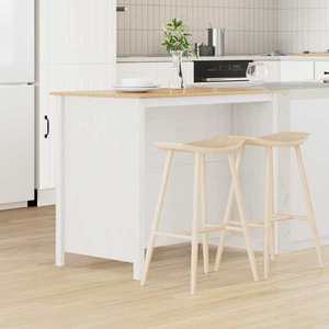 vidaXL Insule de bucătărie HILL Alb 112 x 66 x 90 cm Lemn masiv de pin imagine
