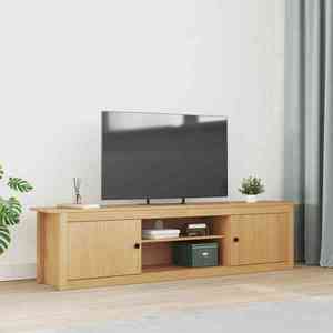 vidaXL Suport TV HILL Maro miere 158 x 40 x 39.5 cm Lemn masiv de pin imagine