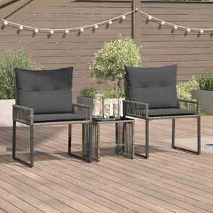 vidaXL Set de Mobilier pentru Exterior 7 pcs Gri și gri închis imagine