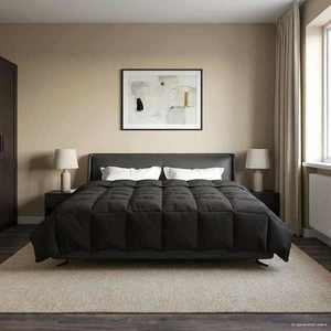 vidaXL Duvet de iarnă Patos Antracit 240 x 260 cm Microfibră imagine