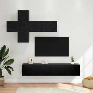vidaXL Set comodă TV Pe perete 3 pcs Lemn prelucrat imagine