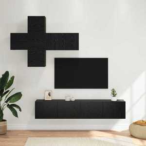 vidaXL Set comodă TV Pe perete 3 pcs Lemn prelucrat imagine